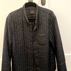 Club Monaco Black Quitted Jacket